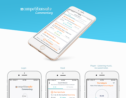 Commentary App, Finalist at Design contest