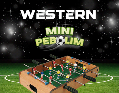Mini Pebolim WESTER GAMES - Layout e packaging design