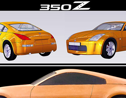 Nissan 350Z (Z33) Alias 3D Model & 1/8 Clay Model