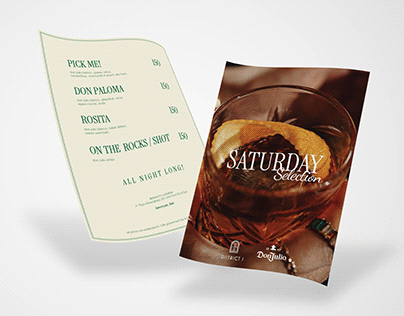 District 1 Cocktail Bar Flyer