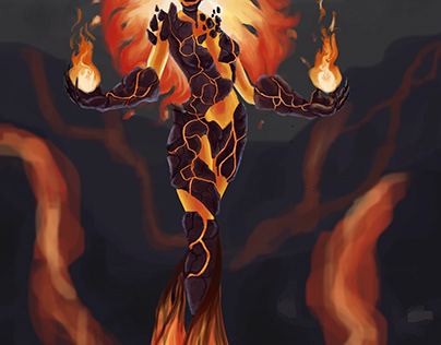 Elemental fire Goddess