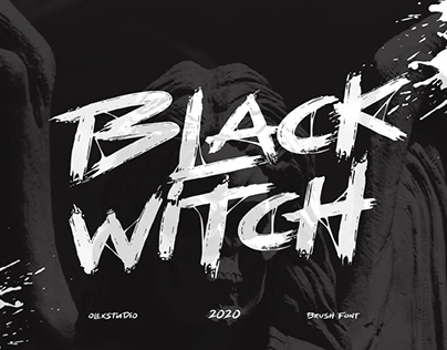 BLACK WHITE - New Brush Font