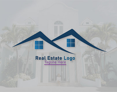 Minimalist logo design, real estate logo.