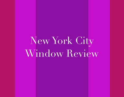 NYC Competitor Window Review Slides