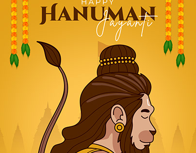 Hanuman Jayanti Social Media Post Design In Photoshop