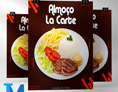 Social media/Flyer/La carte/Almoço/Restaurante