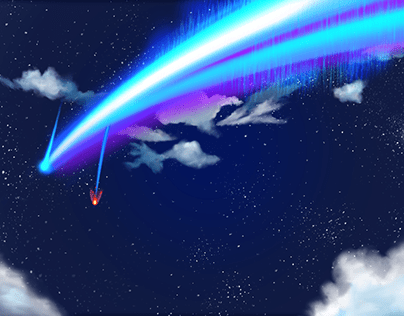 The Tiamat Comet from the film, Your Name.