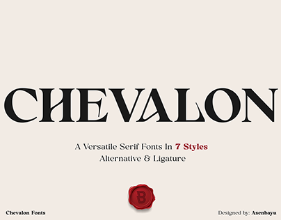 Chevalon - A versatile serif fonts family