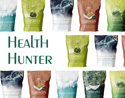 Health Hunter, дизайн упаковок