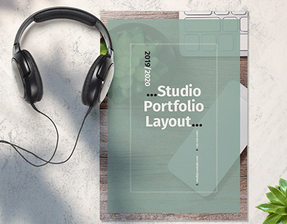 Studio Portfolio With Green Accent