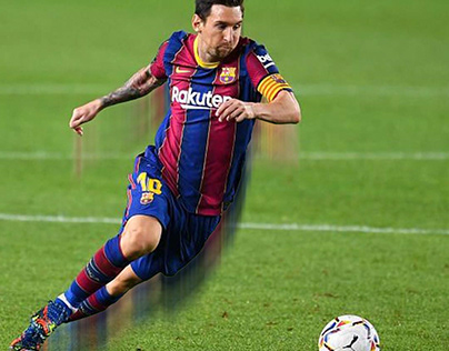 Lionel Messi in motion