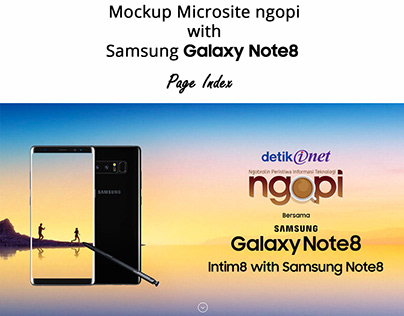 Microsite Ngopi Samsung Galaxy Note8