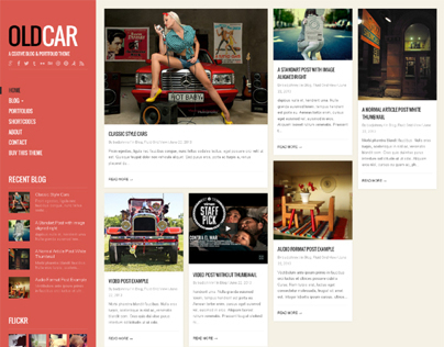 OldCar, WordPress Responsive Blog Grid Theme