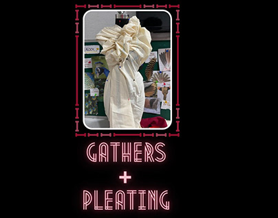 gathers + pleating