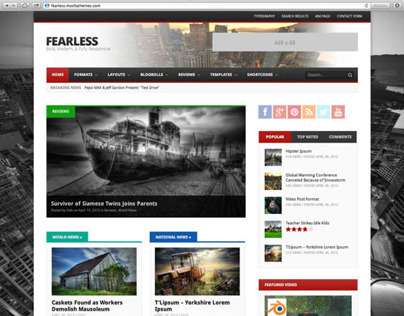 Fearless: Bold, Modern, & Responsive Magazine