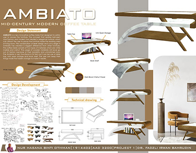 Ambiato - Mid-Century Modern Coffee Table