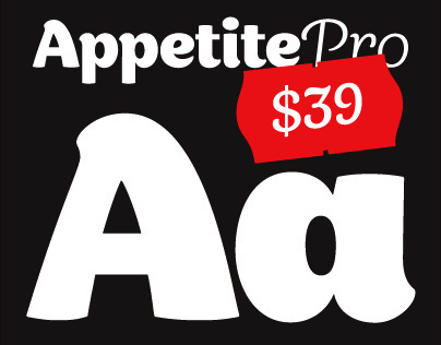 Appetite Pro. Font
