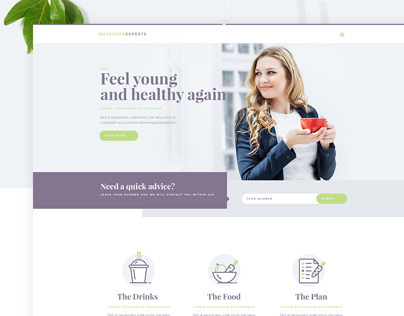 Nutrition Experts - Homepage Design Proposal