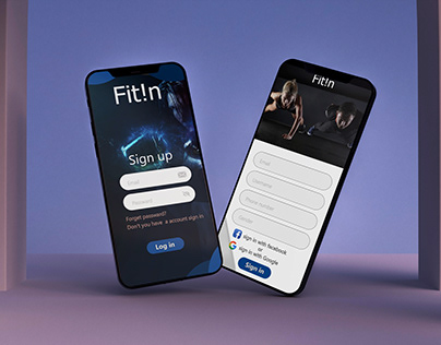 FitIn App login interface