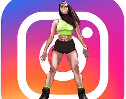 Illustration for a fitness trainer