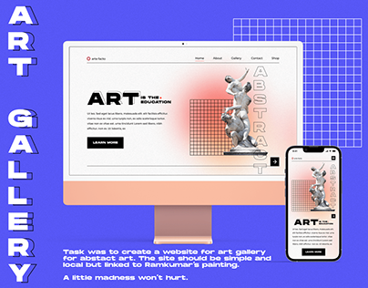 Art Gallery Landing Page Design