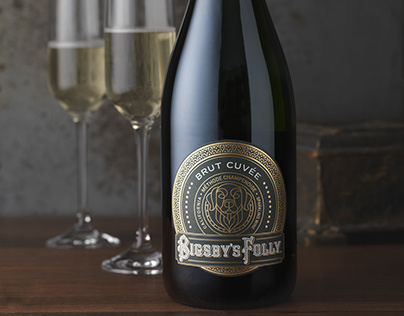 Bigsby's Folly Brut Cuvée Wine Packaging Design & Logo