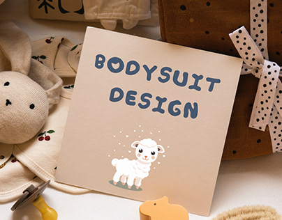 Bodysuit design that will be worn by newborns.