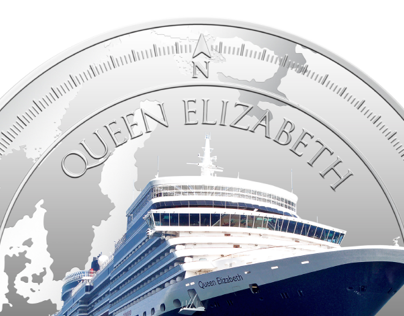 Cunard Lines Queen Elizabeth 1oz Silver Coin
