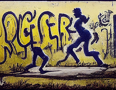 Runner Graffiti