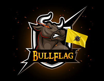 BullFlag Logo Design