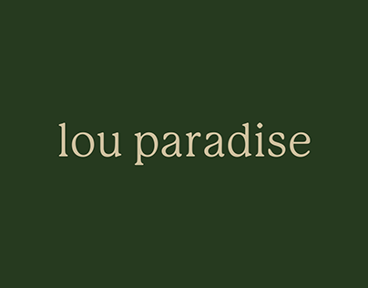Lou Paradise Wellness Coach Brand Identity