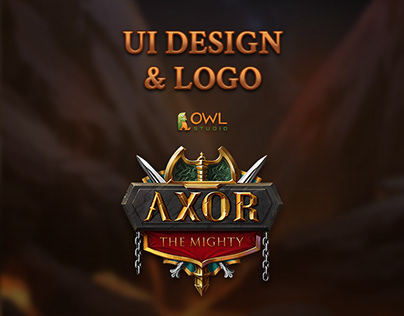 Axor the Mighty - UI design and Logo