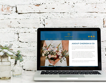 Website design for florist: Cherish & Co Florals