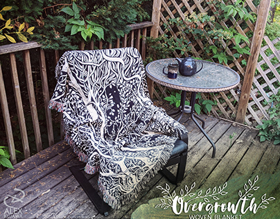 Overgrowth Woven Blanket Tapestry