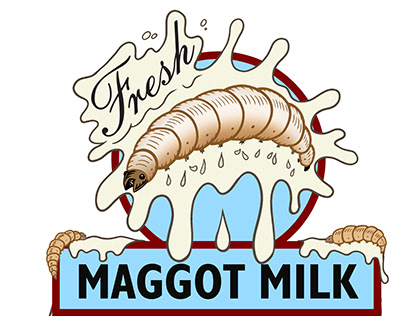 Maggot Milk Jug Label