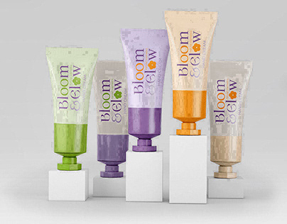 Bloom&Glow | natural cosmetics brand identity