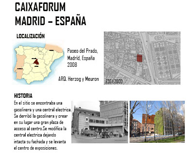 Análisis Centro Cultural Caixaforum Madrid-España
