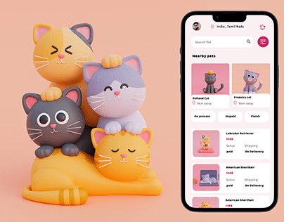 Pet's Adopt Mobile App Design