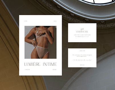 Lumière Intime | lingerie brand identity