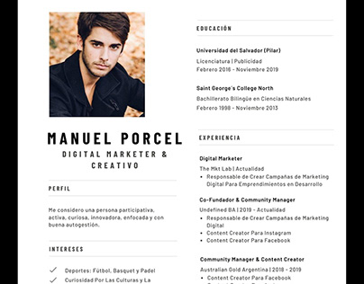 CV Manuel Porcel