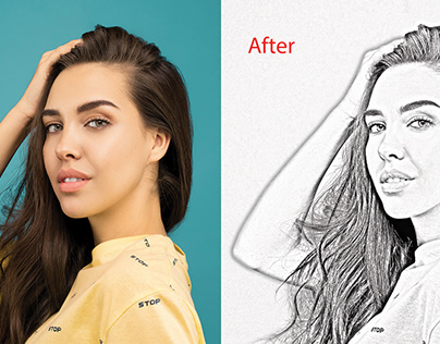 Convert an Image into a PENCIL SKETCH in Photoshop