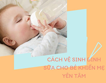 Cách vệ sinh bình sữa cho bé giúp mẹ yên tâm