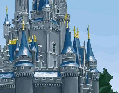 Cinderella's Castle Illustration