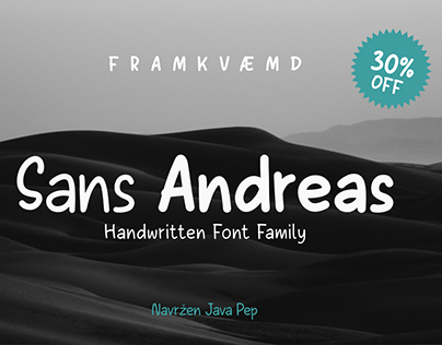 Sans Andreas // Handwritten family