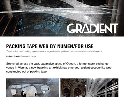 PACKING TAPE WEB - Gradient Magazine Article
