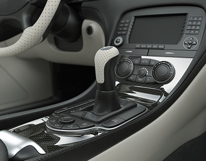Mercedes SL500 interior - CGI