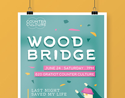 Wood Bridge Gig Poster