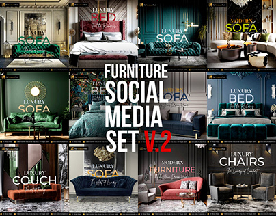 Furniture Social Media Post Templates | Ad Banners