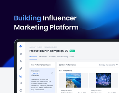 Project thumbnail - Redesign of Influencer Marketing Platform | UX/UI SaaS