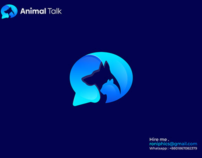 Animal Talk logo design
